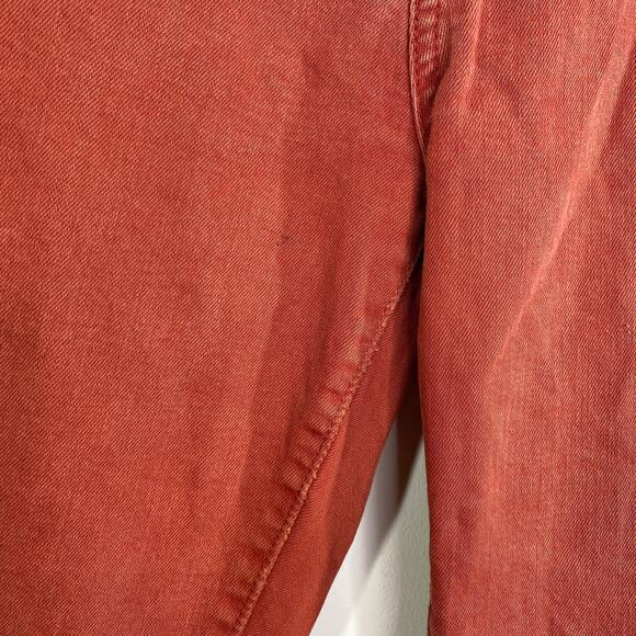 Levi's 505 Straight Leg Red Colored Denim Jeans Womens Size 37 - Picture 5 of 8